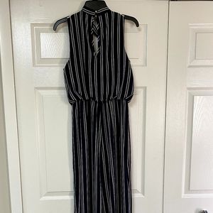 A'gaci navy/white striped jumpsuit
